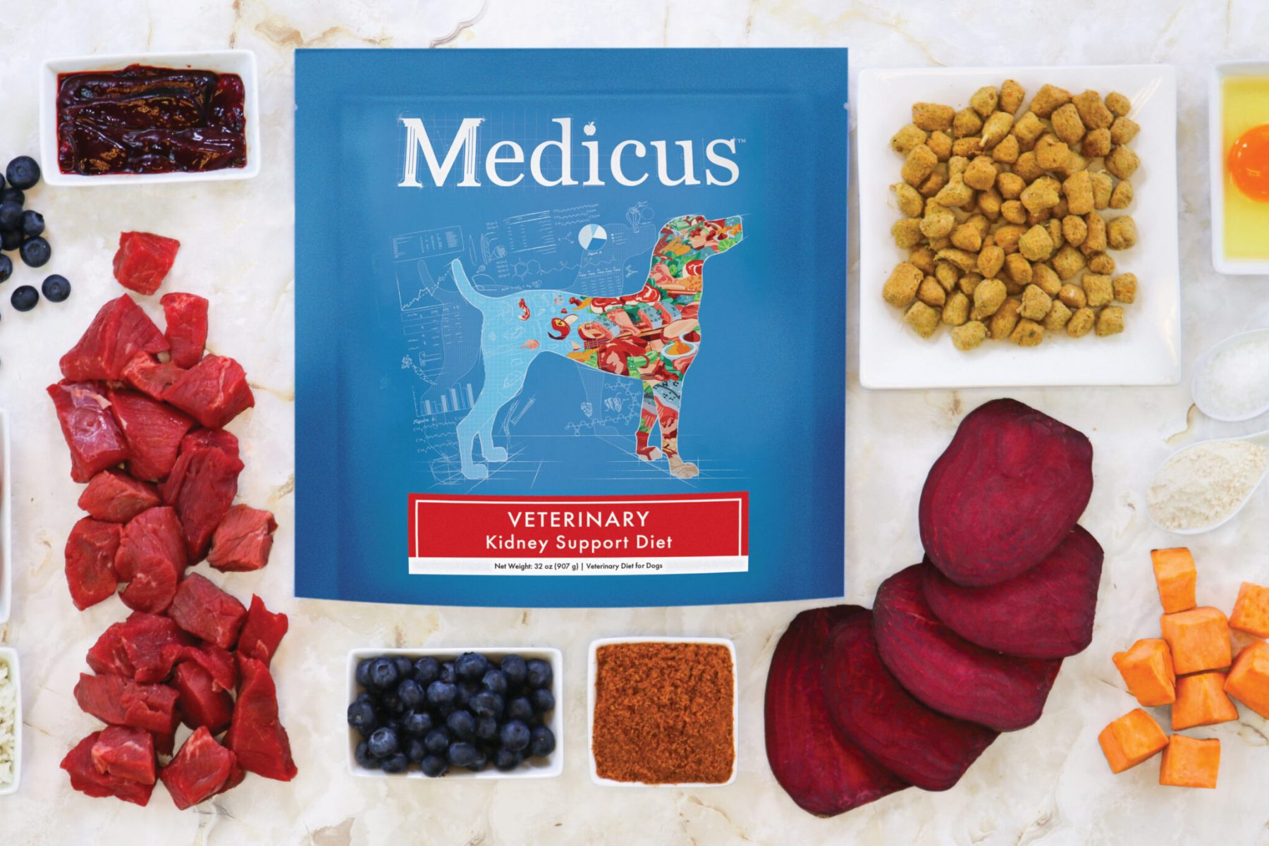Medicus Ingredient Collage_DOG Kidney