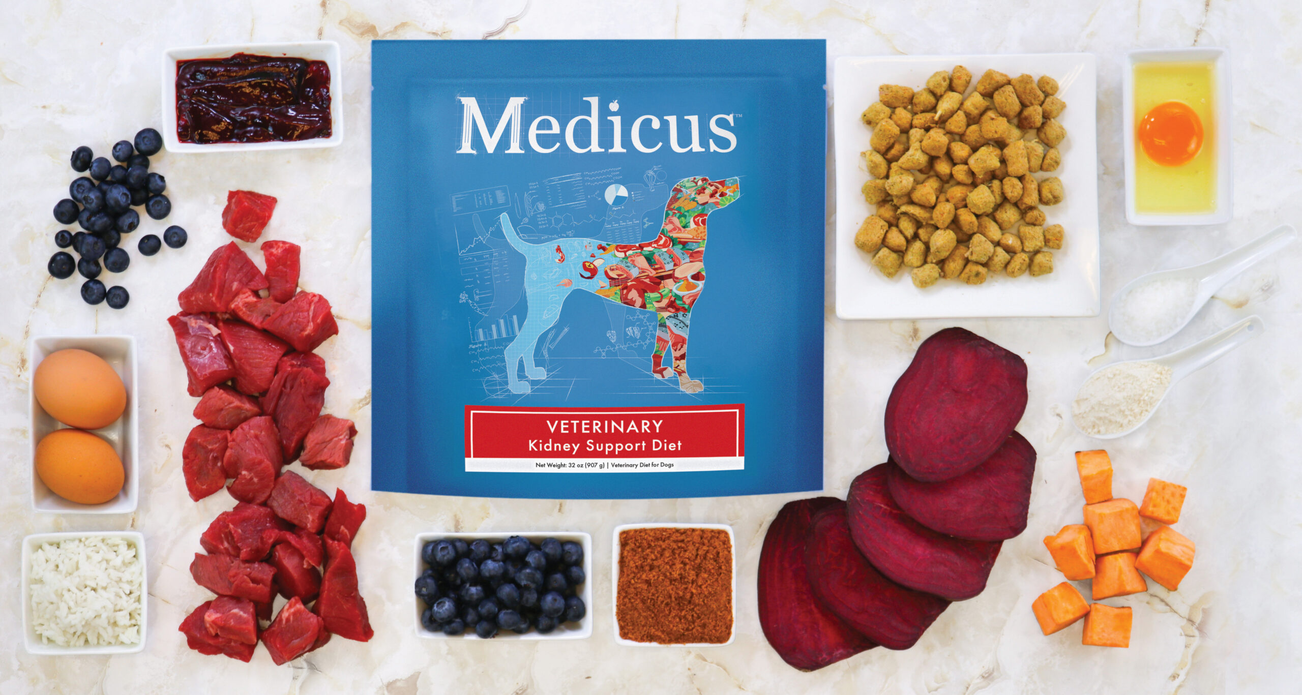 Medicus Ingredient Collage_DOG Kidney